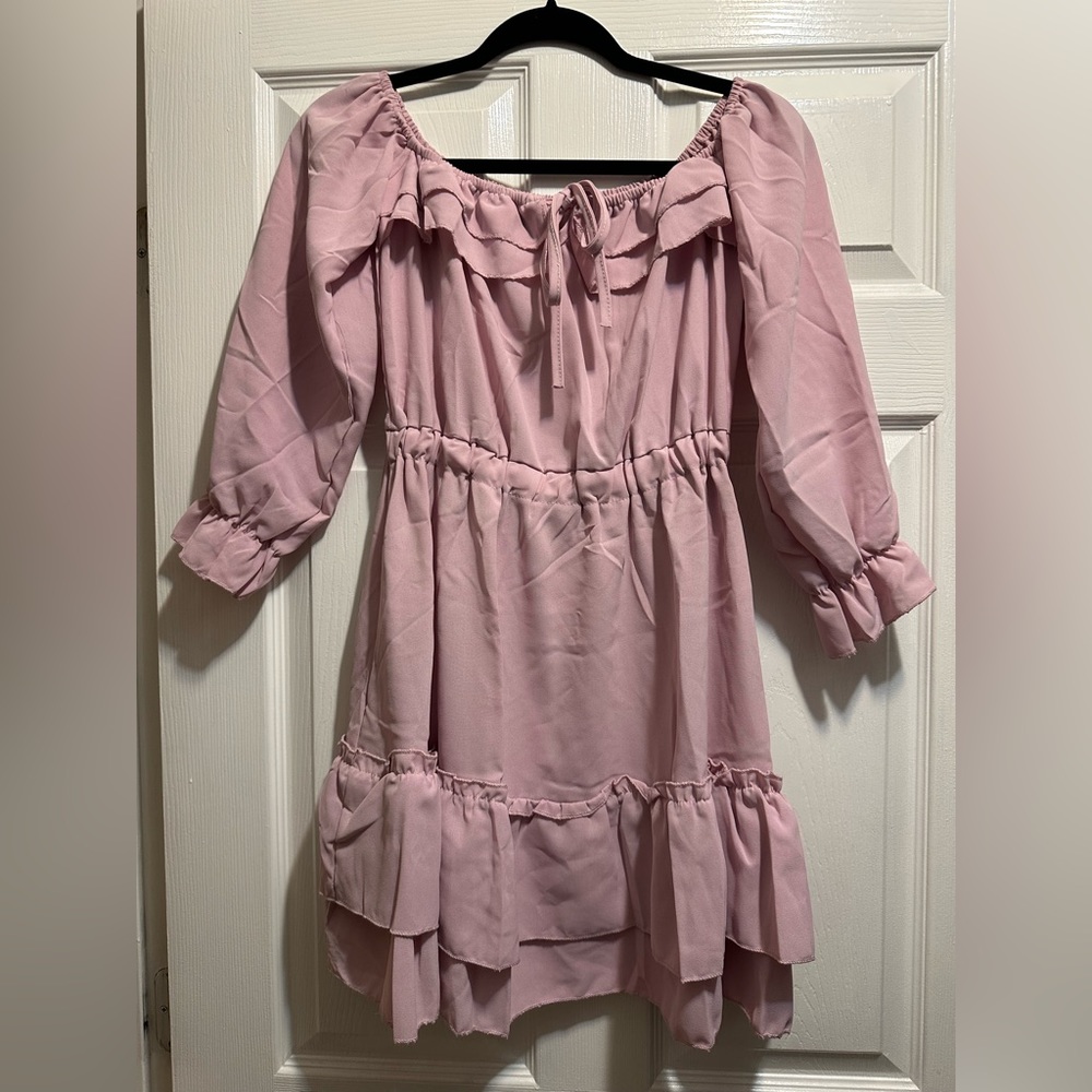Summer Sexy Off Shoulder Sundress for Women’s Long Sleeve Ruffles
